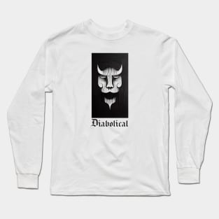 Diabolical. Woodcut style artwork Long Sleeve T-Shirt